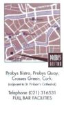 Proby's Bistro Map - Click to enlarge