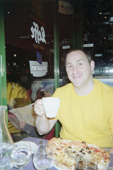 Glenn at the cafe!